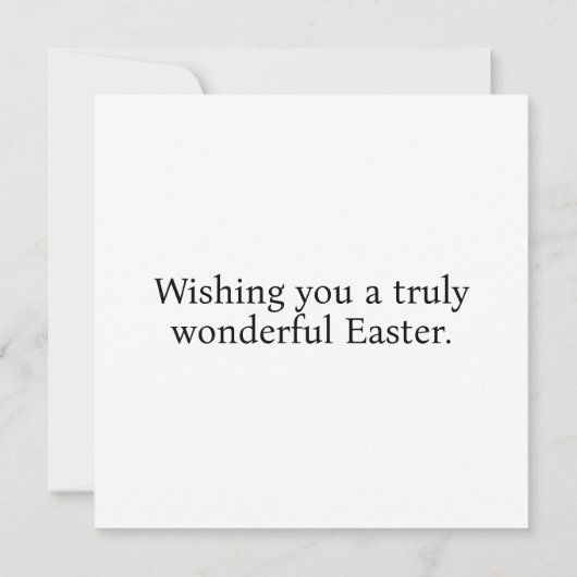 Haben Sie ein wunderbares Ostern Karte (Rückseite)