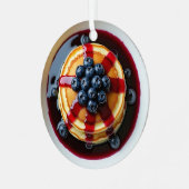 Haben Sie eine Berry Frory Blueberry Pancakes Ornament Aus Metall (Vorderseite links)