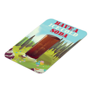 Haben Sie eine eiskalte Limonade Werbung. Magnet