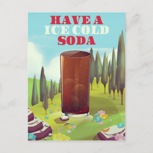 Haben Sie eine eiskalte Limonade Werbung. Postkarte