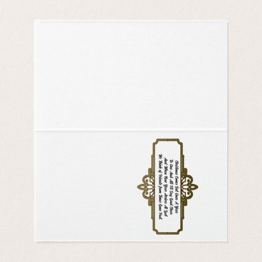 Haben Sie eine frohe Weihnachtskarte? (Innenseite Aufgefaltet)