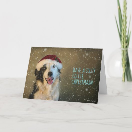 Haben Sie eine fröhliche Collie Weihnachten (Vorderseite)