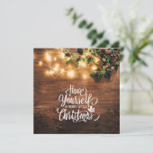 Haben Sie eine fröhliche kleine Weihnachtseinladun Einladung (Stehend Vorderseite)