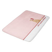 Haben Sie eine goldene Weihnachtsmatte Badematte (Schrägansicht)