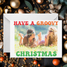 Haben Sie eine Groovy Weihnachten Niedlich Hippie 