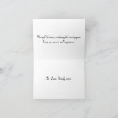 Haben Sie eine Holly-GOLD-Weihnachtskarte Dankeskarte (Innenseite)