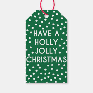 Haben Sie eine Holly Jolly Christmas Polka Dot Ges Geschenkanhänger