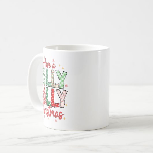 Haben Sie eine Holly Xmas JolChristmas Coquette Vi Kaffeetasse (Vorderseite Links)