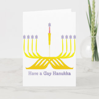 Haben Sie eine homosexuelle Hanukka Gruß-Karte Feiertagskarte