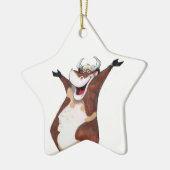 Haben Sie eine Kuh-Verzierung Keramikornament (Links)