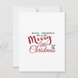 Haben Sie eine lustige kleine Weihnachtskarte? Feiertagskarte