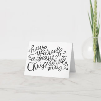 Haben Sie eine lustige kleine Weihnachtskarte? Feiertagskarte