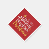 Haben Sie eine lustige kleine Weihnachtstypografie Serviette (Ecke)