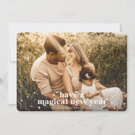 Haben Sie eine magische Foto-Karte für das neue Ja Ankündigung