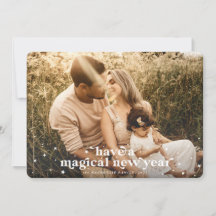 Haben Sie eine magische Foto-Karte für das neue Ja