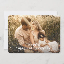 Haben Sie eine magische Foto-Karte für das neue Ja Ankündigung