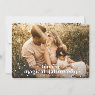Haben Sie eine magische Halloween-Fotokarte Ankündigung