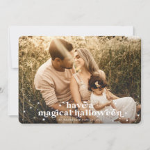 Haben Sie eine magische Halloween-Fotokarte