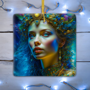 Haben Sie eine magische Weihnachts-Personalisierte Keramikornament