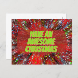 Haben Sie eine Phantastische Weihnachtskarte Postkarte