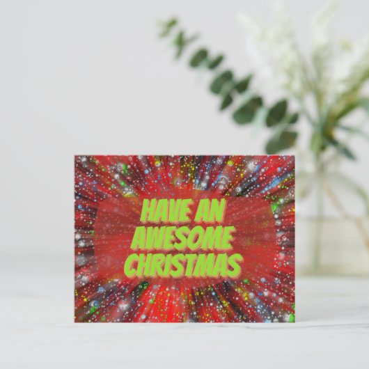 Haben Sie eine Phantastische Weihnachtskarte Postkarte (Stehend Vorderseite)