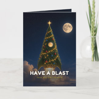Haben Sie eine Raketen-Weihnachtskarte Karte