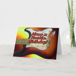 Haben Sie eine Rockin-Geburtstagskarte? Karte
