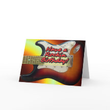 Haben Sie eine Rockin-Geburtstagskarte?