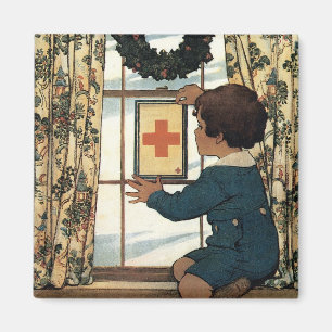 Haben Sie eine Rotkreuz-Dienstflagge? Magnet