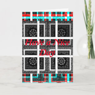 Haben Sie eine schöne Grußkarte vertikale Vorlage