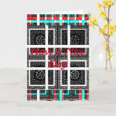 Haben Sie eine schöne Grußkarte vertikale Vorlage (Gelbe Blume)