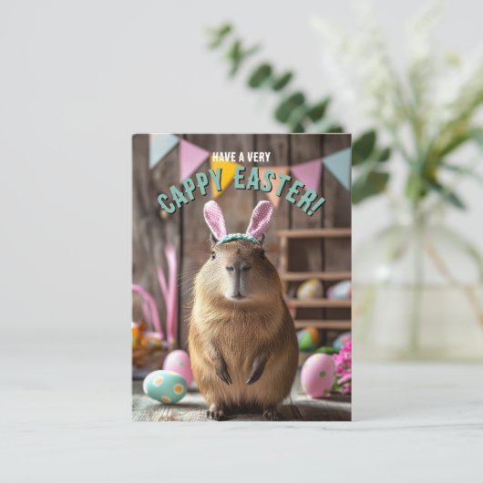 Haben Sie eine sehr kappende Capybara Card Postkarte (Stehend Vorderseite)