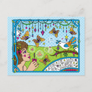 Haben Sie eine spielerische Fantasie_ Postkarte