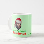 Haben Sie eine Stechpalme, Kwame, Weihnachten Kaffeetasse (Vorderseite Links)