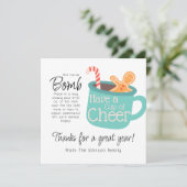 Haben Sie eine Tasse heiße Kakao Danke Karte (Stehend Vorderseite)