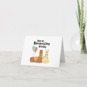 Haben Sie eine tolle Geburtstagskarte, Lamas Gebur Karte