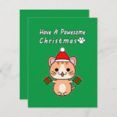 Haben Sie eine tolle Weihnachten - Ginger Tabby Ca (Vorne/Hinten)