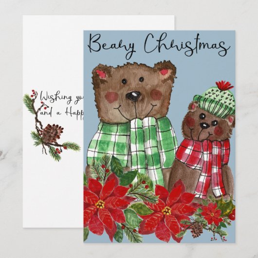 Haben Sie eine Weihnachtskarte fürs Bier? Ankündigung (Vorne/Hinten)