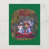 Haben Sie eine Weihnachtspostkarte von Rockin