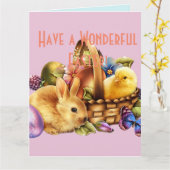 Haben Sie eine wunderbare Osterkarte Karte (Gelbe Blume)