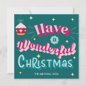 Haben Sie eine wunderbare Weihnachten Niedlich Ret (Vorderseite)