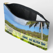 Haben Sie einen Aloha Day großen Accessoires Pouch Zubehörtasche (Offen)