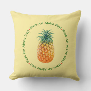 Haben Sie Einen Aloha-Tag Ananas Kissen