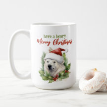 Haben Sie einen beary frohen Weihnachten Polar Bär