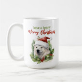 Haben Sie einen beary frohen Weihnachten Polar Bär Kaffeetasse (Links)
