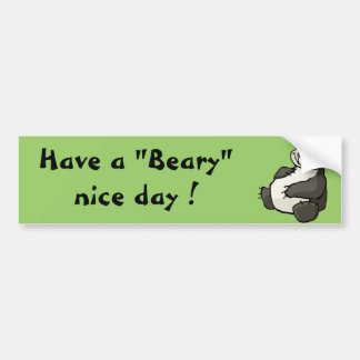 Haben Sie einen beary schönen Tag Autoaufkleber