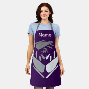 Haben Sie einen Cup Java PERSONALISIEREN Lila Schürze