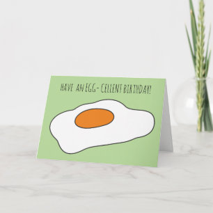 Haben Sie einen EGG-CELLENT GEBURTSTAG! Funny Card Karte