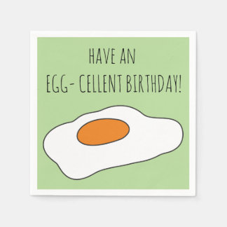 Haben Sie einen EGG-CELLENT GEBURTSTAG! Funny Part Serviette