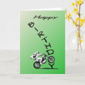 HABEN SIE EINEN ERSTEN GEBURTSTAG.grün. Karte (Gelbe Blume)